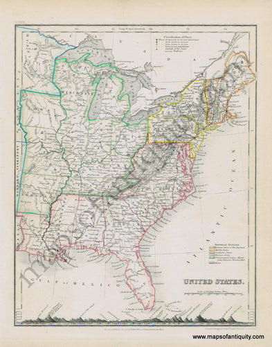 Antique-Map-United-States-Dower-Orr-1849-1840s-1800s-19th-century-Maps-of-Antiquity