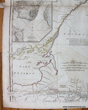 Load image into Gallery viewer, 1775/1776 - The Provinces of New York, and New Jersey; with part of Pensilvania, and the Province of Quebec. (Upper Half) - Antique Map

