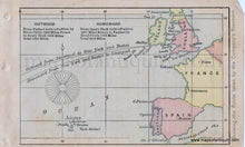Load image into Gallery viewer, 1880 - Miniature Map - Track Chart of the Cunard Line - Antique Map
