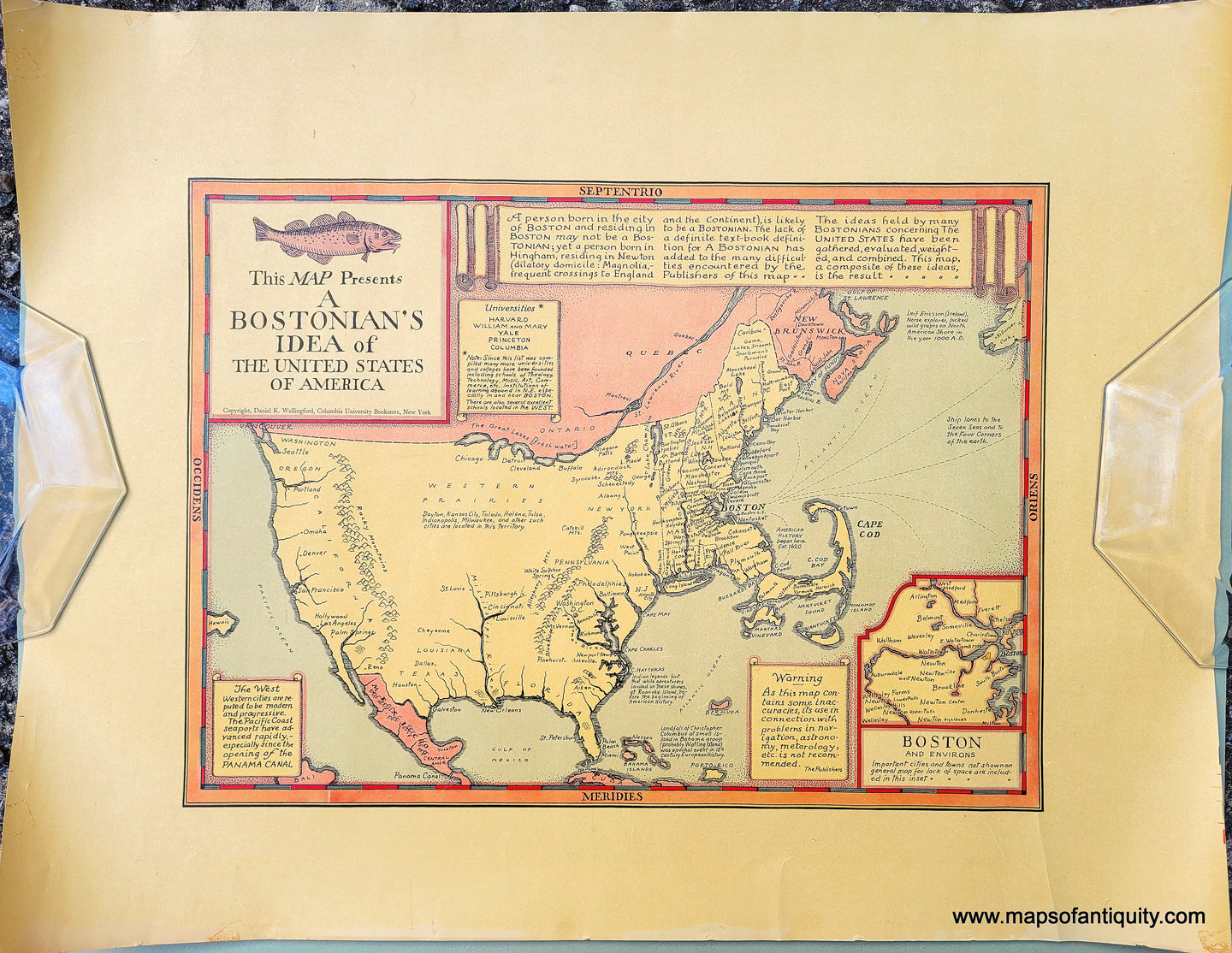 Antique-Map-Pictorial-This-Map-Presents-A-Bostonian's-Idea-of-the-United-States-of-America-c.-1937-Daniel-WallingfordMaps-of-Antiquity