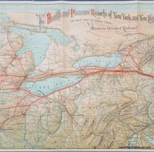 Load image into Gallery viewer, Genuine-Antique-Printed-Color-Pictorial-Map-The-Health-and-Pleasure-Resorts-of-New-York-and-New-England-the-Best-Way-to-Reach-Them-via--America&#39;s-Greatest-Railroad--1893-Matthews-Northrup-Co--Maps-Of-Antiquity
