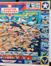 Load image into Gallery viewer, Genuine-Antique-Map-Aviation-Panorama-1943-Cheeseman-Albert-Richard-Sportswear-Maps-Of-Antiquity
