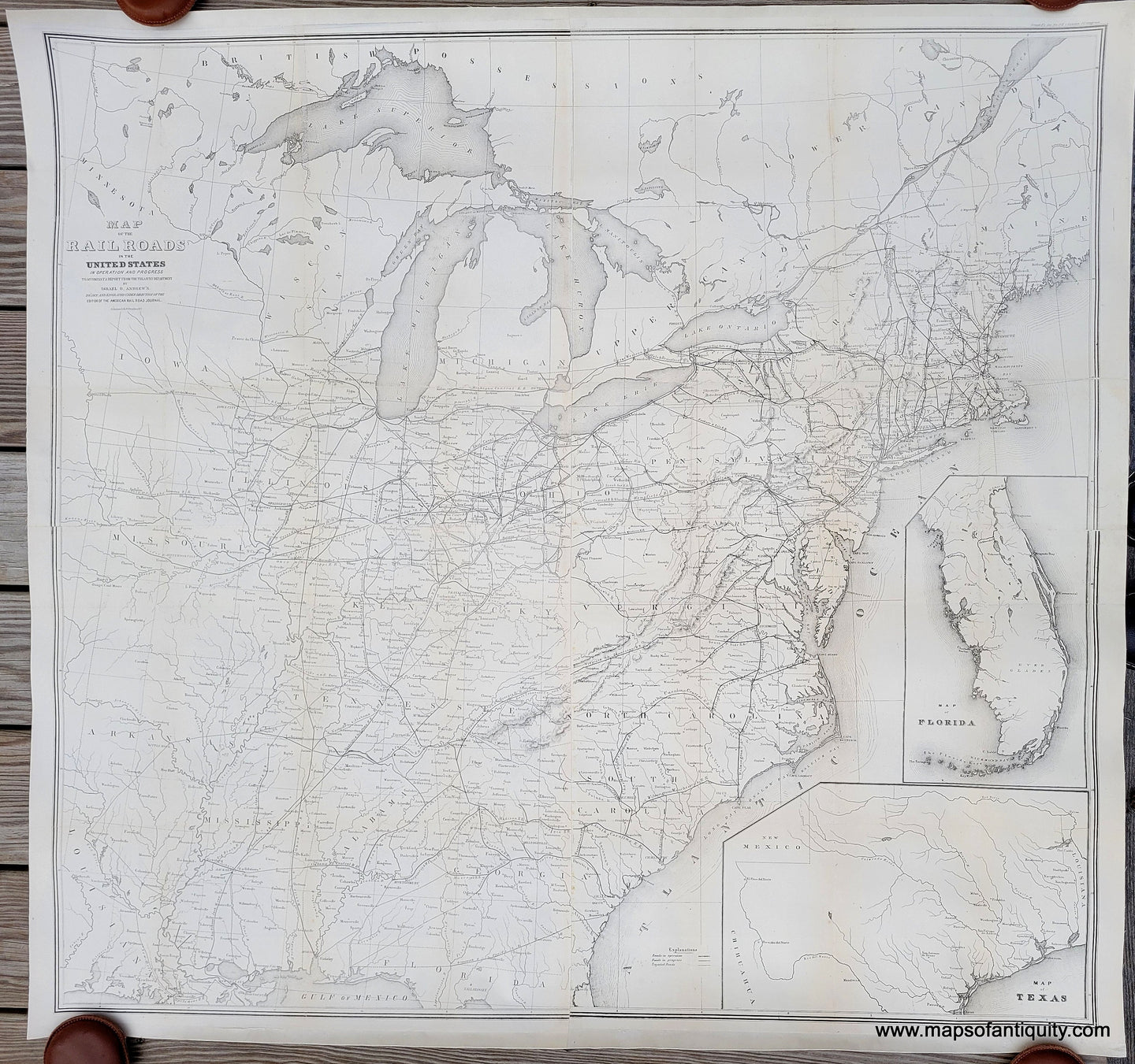 Genuine-Antique-Map-Map-of-the-Railroads-in-the-United-States-in-Operation-and-Progress-1853-Israel-D-Andrews-Maps-Of-Antiquity