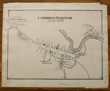 Load image into Gallery viewer, 1878 - Cambridge, Cambridge Center Jeffersonville P.O., Verso: Cambridge Borough, and Morrisville (VT) - Antique Map
