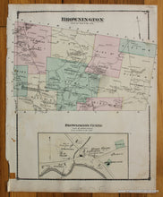 Load image into Gallery viewer, Antique-Hand-Colored-Map-Brownington-and-Brownington-Center-Verso:-Albany-(VT)-United-States-Northeast-1878-Beers-Maps-Of-Antiquity
