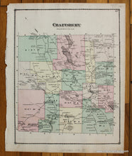 Load image into Gallery viewer, Antique-Hand-Colored-Map-Craftsbury-Verso:-Craftsbury-North-Craftsbury-East-Craftsbury-and-Mill-Village-(VT)-United-States-Northeast-1878-Beers-Maps-Of-Antiquity
