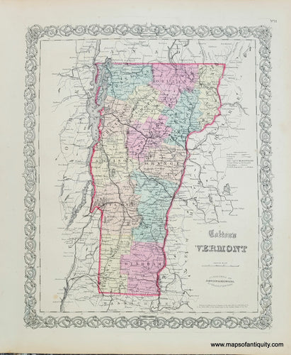 Genuine-Antique-Map-Coltons-Vermont-1859-Colton-Maps-Of-Antiquity