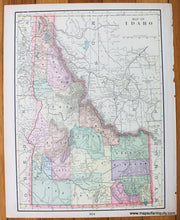 Load image into Gallery viewer, 1885 - Utah, verso Idaho - Antique Map
