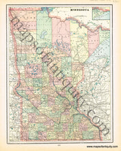 Load image into Gallery viewer, 1898 - Colorado, verso: Minnesota - Antique Map
