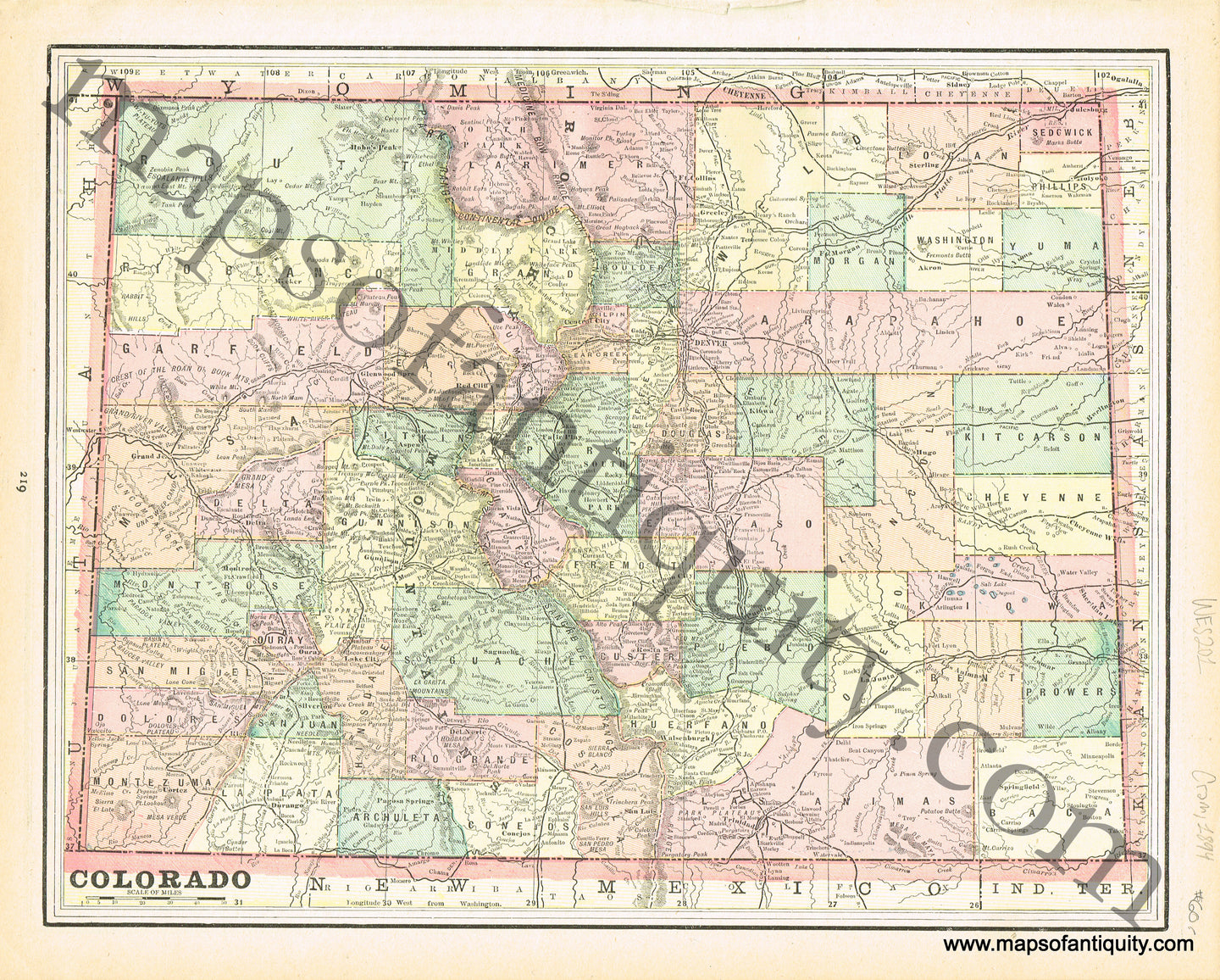 Antique-Map-Colorado
