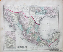 Load image into Gallery viewer, 1876 - Gray&#39;s Atlas Map of New Mexico and Arizona, Verso: Mexico - Antique Map
