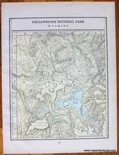 Load image into Gallery viewer, 1898 - Montana, verso: Yellowstone National Park (Wyoming,) and Map of Idaho - Antique Map
