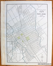 Load image into Gallery viewer, 1892 - Oregon, Verso: Official Map of the City of San Jose, Cal. - Antique Map
