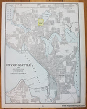 Load image into Gallery viewer, 1901 - Map of Oregon, verso: City of Seattle and Environs, Washington - Antique Map
