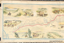 Load image into Gallery viewer, Antique-Map-Pony-Express-Route-Pictorial-Historic-History-Pioneer-Trails-Association-Centennial-W.-H.-Jackson-1961-Maps-of-Antiquity
