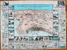 Load image into Gallery viewer, Antique-Handy-Guide-Map-to-Southern-California&#39;s-Endless-Points-of-Interest-California-George-MacDonald-City-of-Long-Beach-1936-1930s-20th-Century-Pictorial-Maps-of-Antiquity
