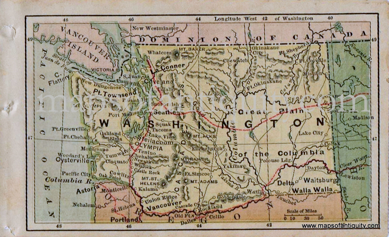 Antique-Map-Miniature-Map-of-Ohio-1880-Bradstreet-1800s-19th-century-maps-of-Antiquity