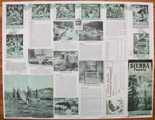 Load image into Gallery viewer, 1949 - Sierra County, California, Playground of the Sierras - Antique Pictorial Map
