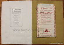 Load image into Gallery viewer, 1917 - The Alaska Line - Antique Map
