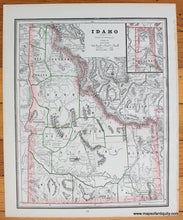 Load image into Gallery viewer, 1888 - Montana; verso: Wyoming and Idaho - Antique Map
