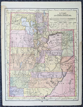 Load image into Gallery viewer, Genuine-Antique-Map-Map-of-Utah-verso:-Map-of-Montana-United-States-West-1903-The-J.N.-Matthews-Co.-/-Mast-Crowell-&amp;-Kirkpatrick-Maps-Of-Antiquity-1800s-19th-century
