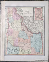 Load image into Gallery viewer, 1892 - California; versos: Idaho, Nevada - Antique Chart
