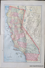 Load image into Gallery viewer, Genuine-Antique-Printed-Color-Comparative-Chart-California;-versos:-Idaho-Nevada-United-States-West-1892-Home-Library-&amp;-Supply-Association-Maps-Of-Antiquity-1800s-19th-century
