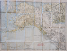 Load image into Gallery viewer, Genuine-Antique-Folding-Map-The-Rand-McNally-New-Commercial-Atlas-Map-of-Alaska-1920-Rand-McNally-Maps-Of-Antiquity
