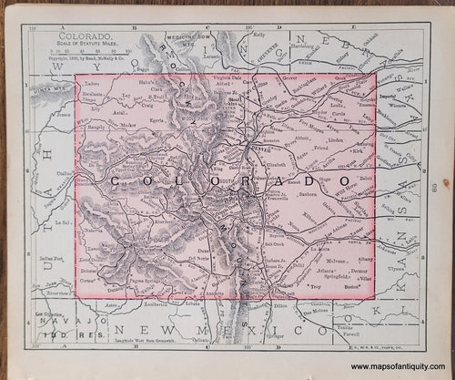 Genuine-Antique-Map-Colorado-1900-Rand-McNally-Maps-Of-Antiquity