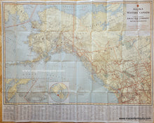 Load image into Gallery viewer, Genuine-Map-Alaska-and-Western-Canada-1950s-Kroll-Map-Company-Maps-Of-Antiquity
