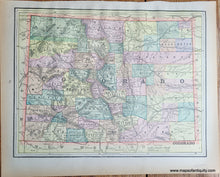 Load image into Gallery viewer, Genuine-Antique-Printed-Color-Map-Double-sided-page-Colorado-verso-Oregon-1893-Gaskell-Maps-Of-Antiquity
