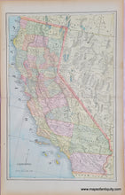 Load image into Gallery viewer, Genuine-Antique-Printed-Color-Map-Double-sided-page-California-centerfold--versos-San-Francisco-and-Nevada-1893-Gaskell-Maps-Of-Antiquity

