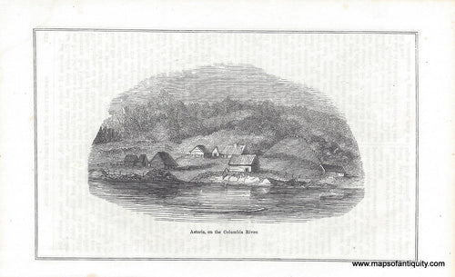 Genuine-Antique-Print-Astoria-on-the-Columbia-River-1848-Sears-Maps-Of-Antiquity