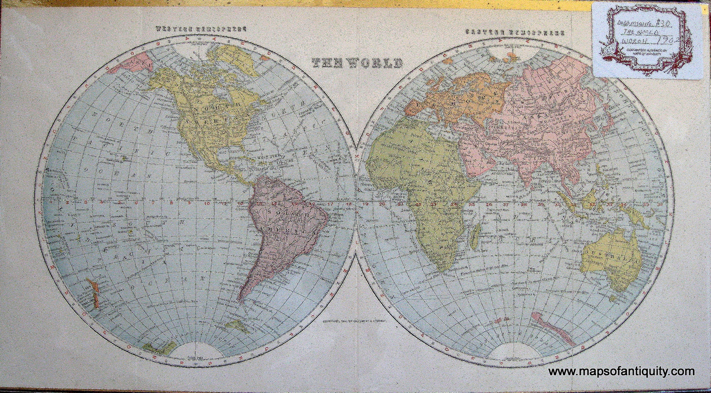 Printed-color-The-World**********--World-1902-Dodd-Maps-Of-Antiquity