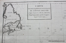 Load image into Gallery viewer, 1788 - Atlantic Ocean Map in 2 sheets - Carte des Declinaisons et Inclinaisons de L&#39;Aiguille Aimantee... - Antique Map
