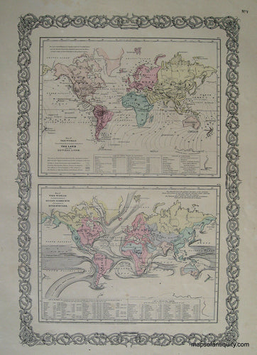 Antique-Hand-Colored-Map-World-Distribution-Map-of-Co-tidal-Lines-Ocean-Currents-and-River-Systems-1856-Colton-Maps-Of-Antiquity