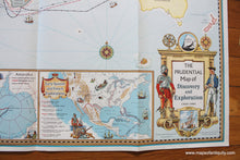 Load image into Gallery viewer, 1961 - The Prudential Map of Discovery and Exploration 1000-1961 - Antique Pictorial Map
