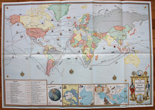 Printed-Color-Pictorial-Map-The-Prudential-Map-of-Discovery-and-Exploration-1000-1961-1961-General-Drafting-Co.-1900s-20th-century-Maps-of-Antiquity