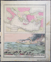 Load image into Gallery viewer, 1888 - The Western Hemisphere, verso: St Paul&#39;s Mission Journey and Variations of the Earth&#39;s Surface - Antique Map
