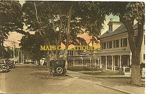 Antique-Postcard-Wayside-Inn-and-Main-Street-Chatham-MA