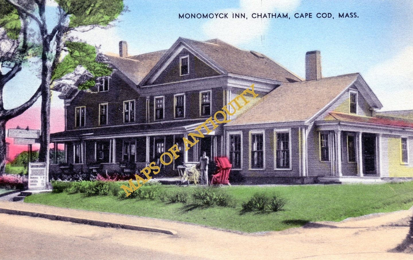 Antique-Postcard-Monomoyck-Inn-Chatham-Cape-Cod-Mass.