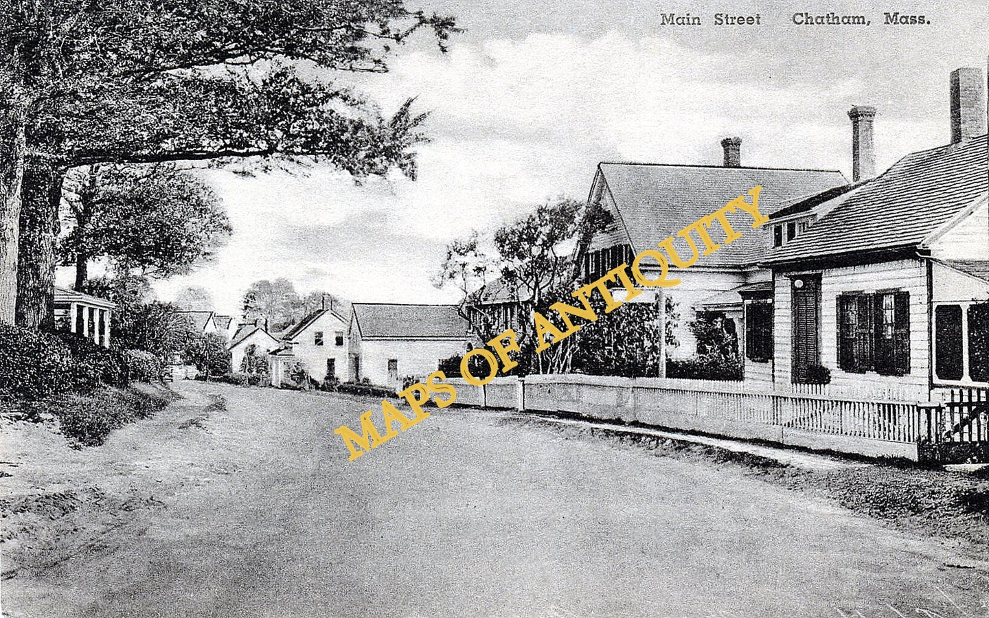 Antique-Postcard-Main-Street-Chatham-Mass.
