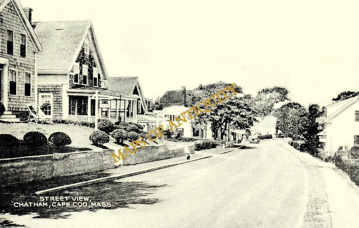 Antique-Postcard-Street-View-Chatham-Cape-Cod-Mass.