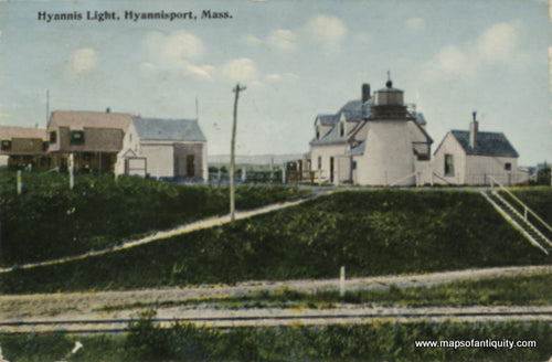 Antique-Postcard-Hyannis-Light-Hyannisport-Mass.