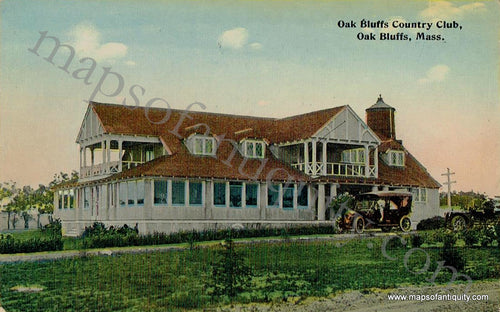 Colored-Antique-Postcard-Oak-Bluffs-Country-Club-Oak-Bluffs-Mass---Postcard-Antique-Postcards--c.-1925--Maps-Of-Antiquity