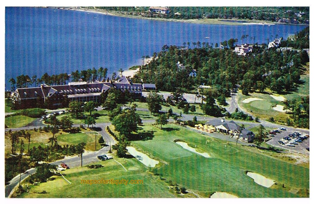 Chrome-Postcard-Oyster-Harbors-Club-Osterville-MA---Postcard-******-Cape-Cod-Osterville--Bromley-Maps-Of-Antiquity