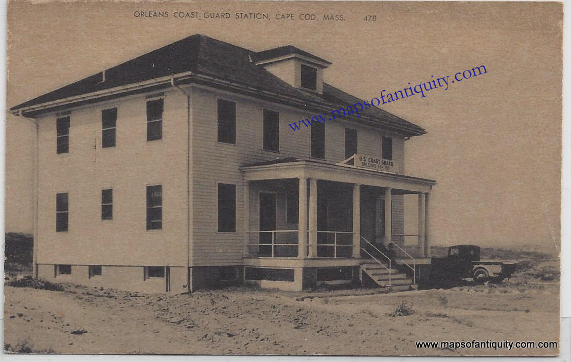 Antique-Postcard-Orleans-Coast-Guard-Station-Cape-Cod-Mass-478