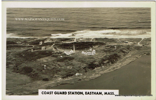 Antique-Black-and-White-Post-Card-Coast-Guard-Station-Eastham-Mass---Postcard-Postcard-Cape-Cod-and-Islands-1915-1930-Unknown-Printer-Maps-Of-Antiquity