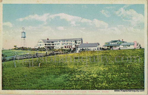 Antique-Postcard-Post-Card-Postcards-Cards-Chatham-Mass-Mass.-Massachusetts-Cape-Cod-MA-Town-History-1910s-1920s-1930s-1900s-20th-Century-Rear-Chatham-Bars-Inn-And-Cottages-Maps-of-Antiquity