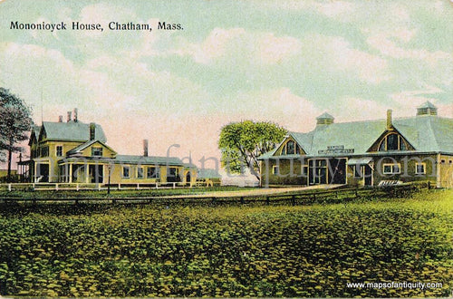 Antique-Postcard-Post-Card-Postcards-Cards-Chatham-Mass-Mass.-Massachusetts-Cape-Cod-MA-Town-History-1910s-Early-1900s-20th-Century-Mononioyck-House-Monomoyick-Cranberry-Inn-Maps-of-Antiquity
